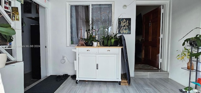 interior space with wood-type flooring