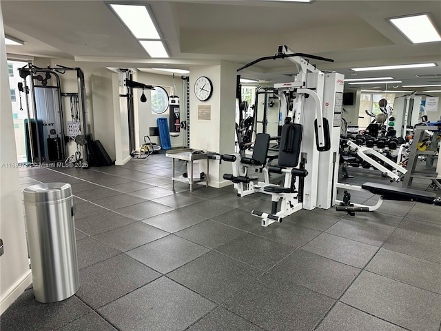 view of exercise room