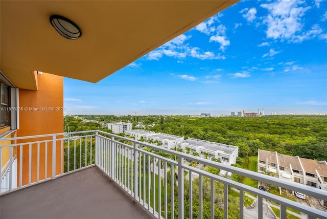 view of balcony