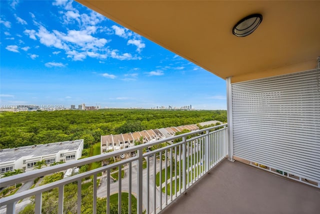 view of balcony