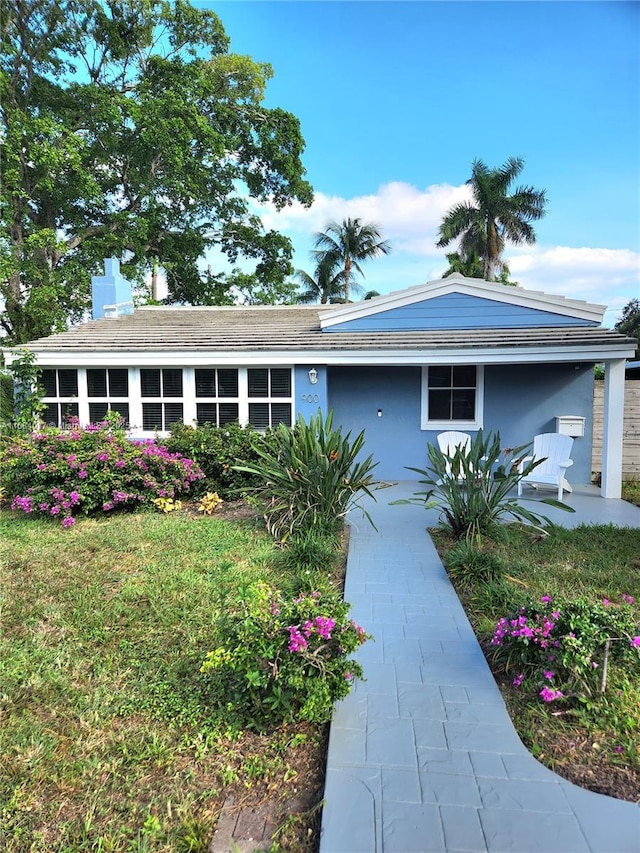 view of ranch-style home