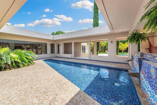 view of pool with a patio