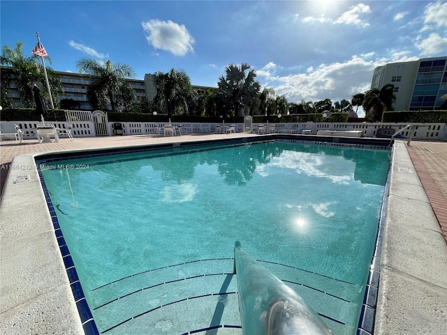 view of pool