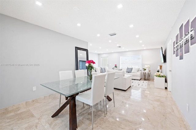 view of dining area