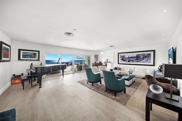 520 S Mashta Dr, Key Biscayne, FL 33149 - living room with wood finished floors and recessed lighting