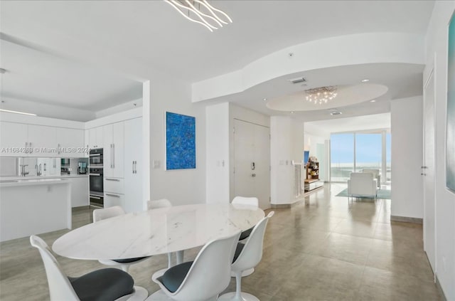 view of dining area