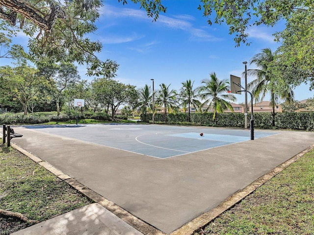 view of basketball court