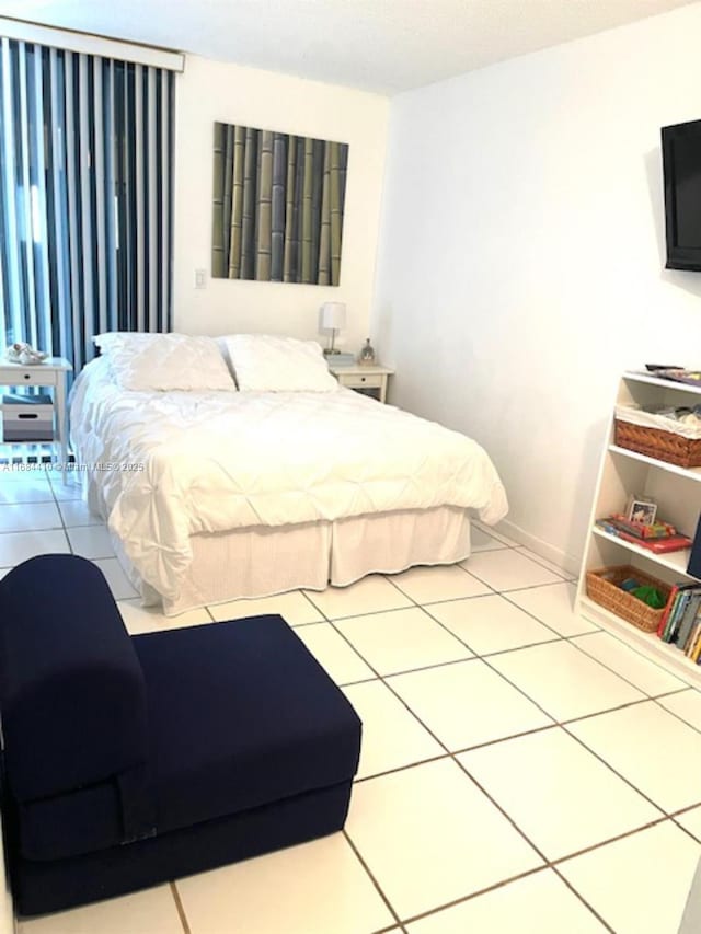 view of tiled bedroom