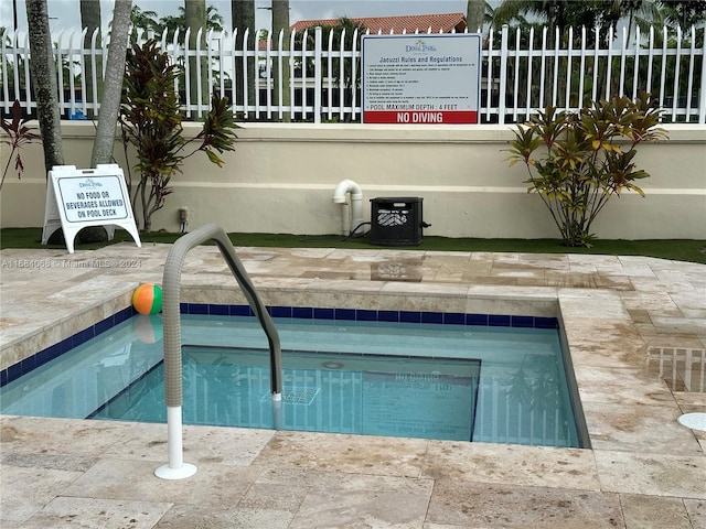 view of pool with a patio