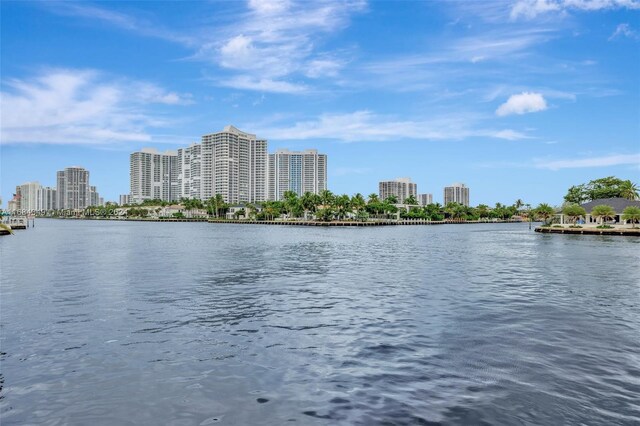 3161 S Ocean Dr Unit 203, Hallandale Beach, FL 33009 - water view featuring city skyline