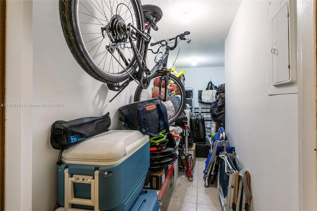 storage room with electric panel