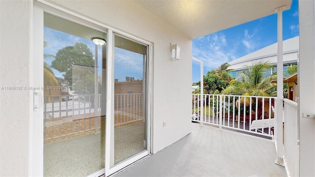 view of balcony