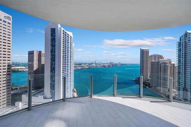 300 Biscayne Blvd Way Unit 2501, Miami, FL 33131 - balcony featuring a water view and a city view