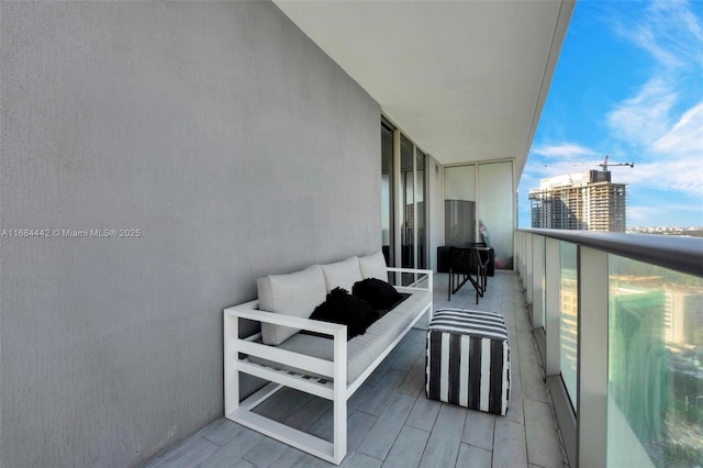 balcony with an outdoor living space