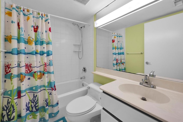6767 Collins Ave Unit 706, Miami Beach, FL 33141 - bathroom featuring shower / tub combo, vanity, and toilet
