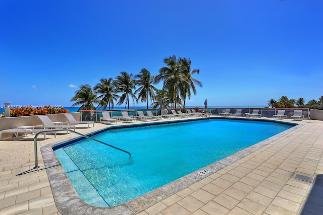 view of pool with a patio area