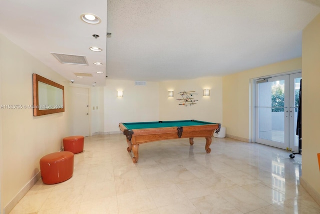 game room featuring billiards