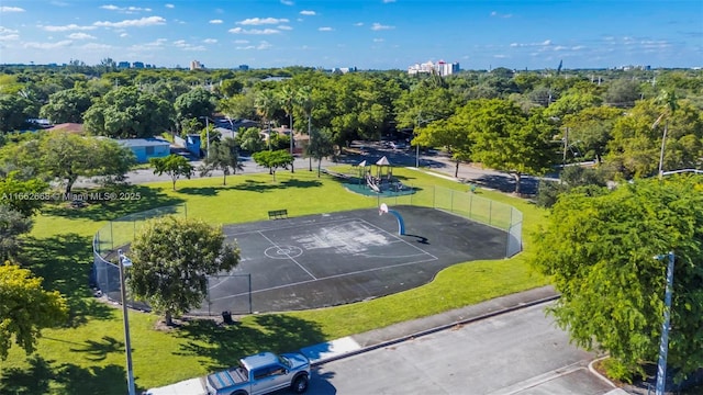 birds eye view of property