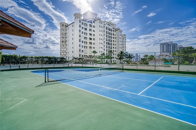 view of tennis court