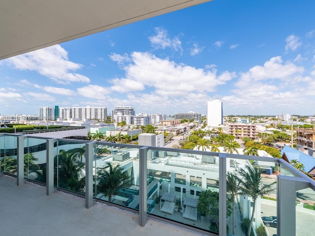 view of balcony