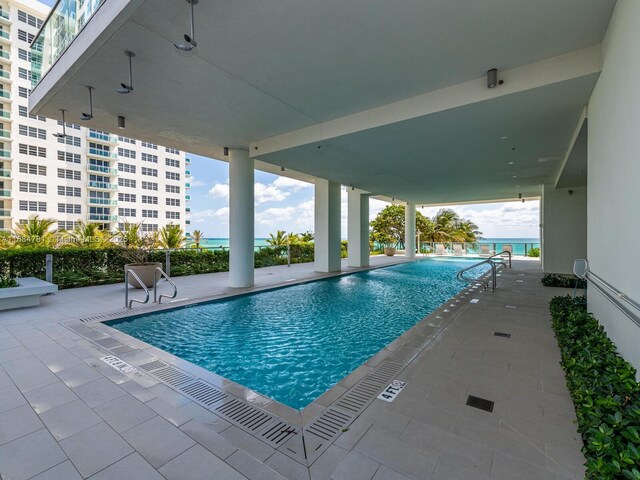 view of pool with a patio area