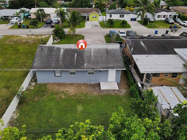 drone / aerial view featuring a residential view