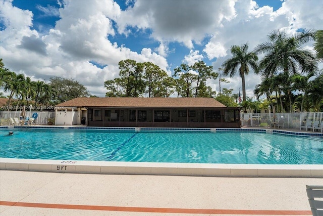 814 Sky Pine Way Unit C1, Green Acres, FL 33415 - community pool featuring fence
