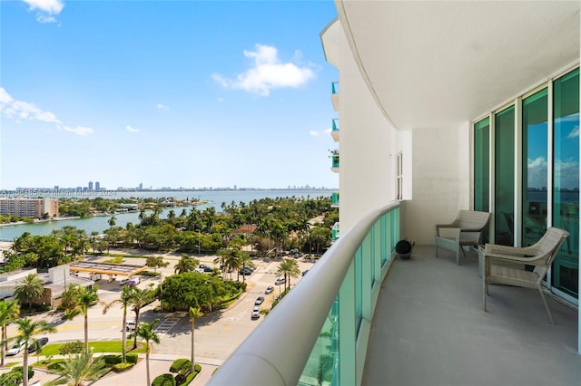 7900 Harbor Island Dr Unit 1223, North Bay Village, FL 33141 - balcony featuring a water view and a view of city