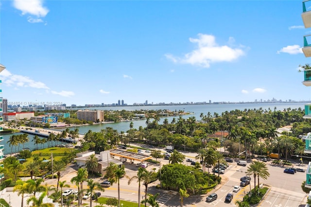 7900 Harbor Island Dr Unit 1223, North Bay Village, FL 33141 - drone / aerial view of city skyline and a nearby body of water