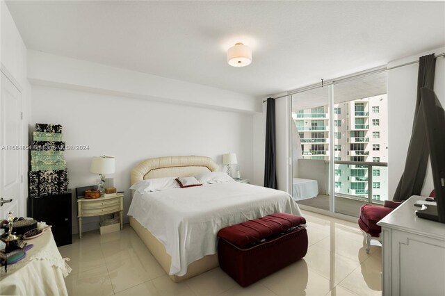 7900 Harbor Island Dr Unit 1223, North Bay Village, FL 33141 - bedroom featuring access to exterior and expansive windows