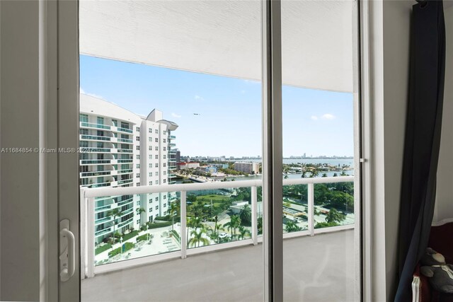 7900 Harbor Island Dr Unit 1223, North Bay Village, FL 33141 - balcony featuring a city view and a water view