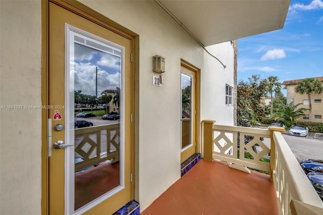 view of balcony