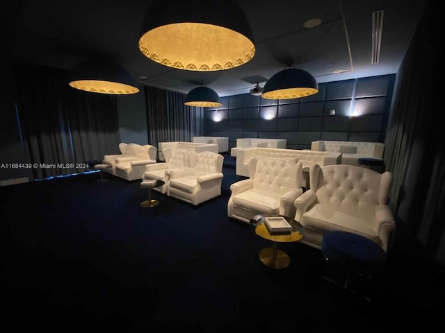 view of home theater room