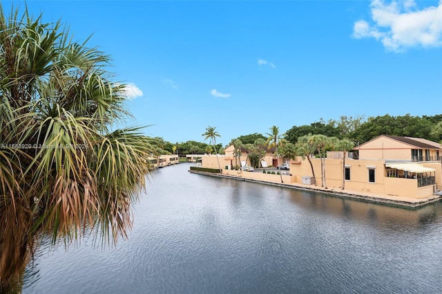 view of water feature