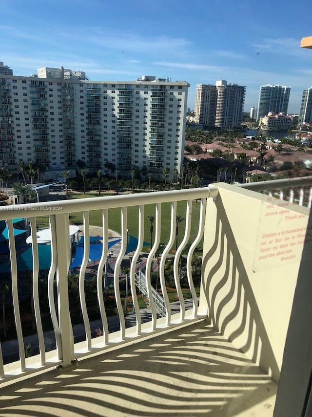 view of balcony