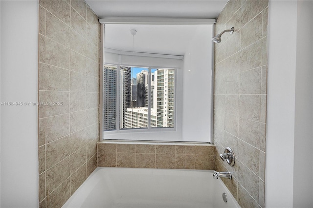 bathroom featuring  shower combination