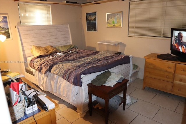 view of tiled bedroom