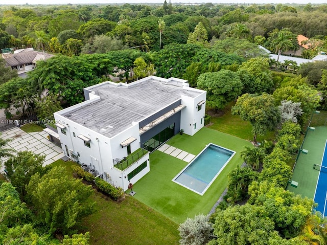 6695 SW 112th St, Pinecrest, FL 33156 - bird's eye view of a heavily wooded area