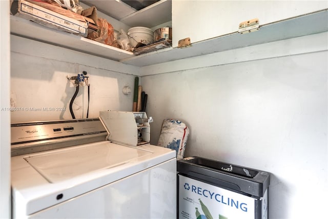 view of clothes washing area