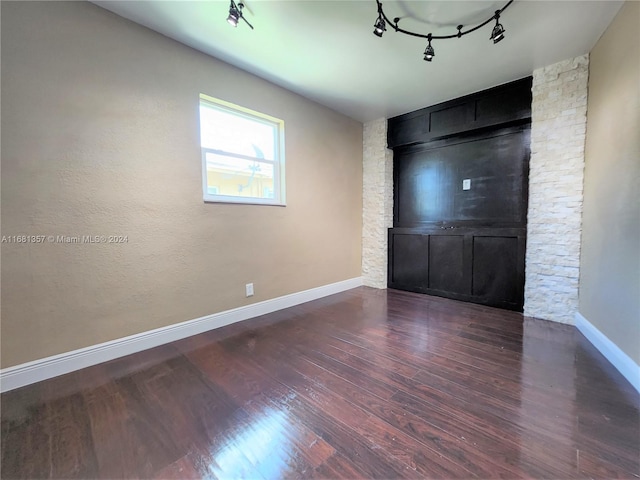 interior space featuring dark hardwood / wood-style floors