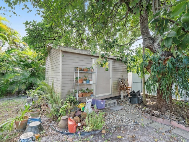 view of outbuilding