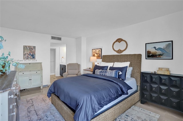 view of tiled bedroom