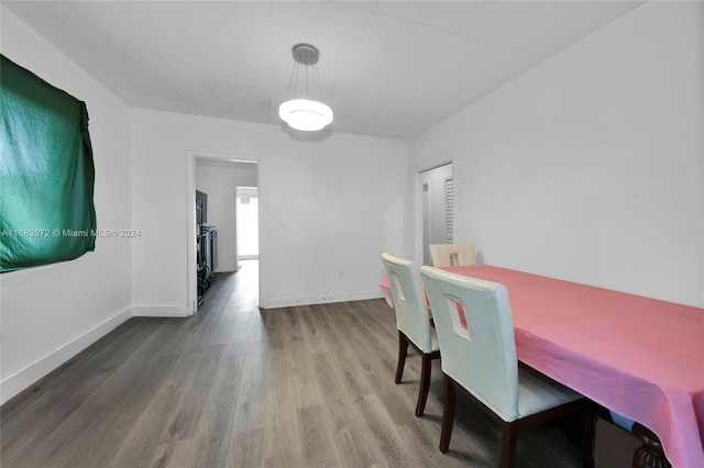 dining room featuring hardwood / wood-style flooring