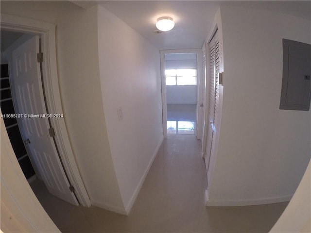 9367 Fontainebleau Blvd Unit G120, Miami, FL 33172 - corridor with electric panel and baseboards