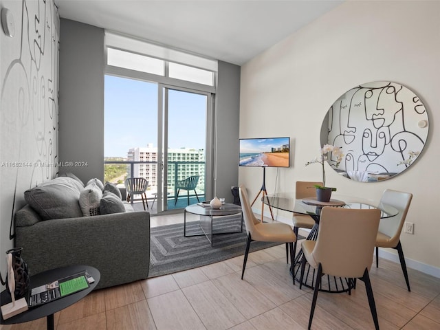 3900 Biscayne Blvd Unit N-1211, Miami, FL 33137 - dining area featuring wood finished floors
