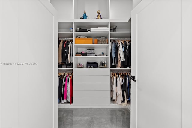 view of closet