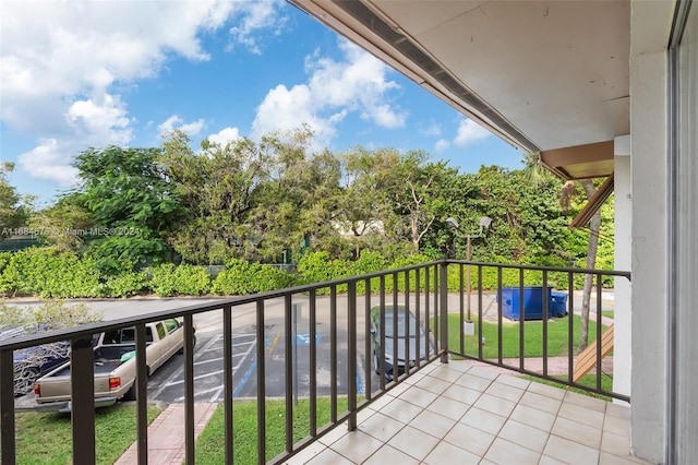 view of balcony