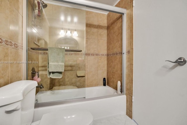 18011 Biscayne Blvd Unit 1705, Aventura, FL 33160 - full bathroom featuring shower / bath combination with glass door and toilet