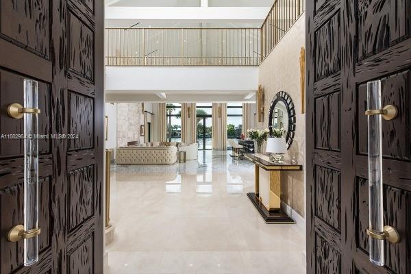 entrance foyer featuring a high ceiling