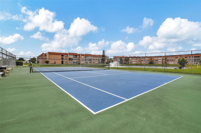 view of tennis court